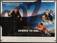 4a335 LICENCE TO KILL British quad '89 Timothy Dalton as James Bond, he's out for revenge!