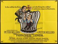 4a359 PRISONER OF ZENDA British quad '79 Elke Sommer, Cummings art of Peter Sellers!