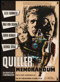 4a617 QUILLER MEMORANDUM Danish '67 George Segal, Alec Guinness, Max Von Sydow, Senta Berger!