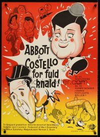 4a663 WORLD OF ABBOTT & COSTELLO Danish '65 Bud & Lou's greatest laughmakers!