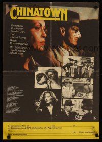 4a002 CHINATOWN East German 16x23 '76 image of Jack Nicholson w/bandaged nose & Faye Dunaway!