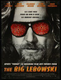 4a222 BIG LEBOWSKI French 15x21 '98 Coen Brothers cult classic, c/u of Jeff Bridges as The Dude!