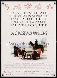 4a235 LA CHASSE AUX PAPILLONS French 15x21 '92 Otar Iosseliani's story of French nobility!