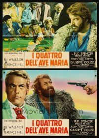 4a257 ACE HIGH 3 Italian photobustas '68 Eli Wallach gambling, Terence Hill, Kevin McCarthy!