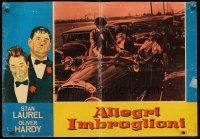4a283 JITTERBUGS Italian photobusta R60s art & image of Stan Laurel & Oliver Hardy!