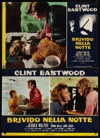 4a296 PLAY MISTY FOR ME 4 Italian photobustas '71 classic Clint Eastwood, Jessica Walter!