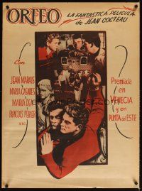 4a034 ORPHEUS Mexican poster '49 Jean Cocteau's Orphee, Jean Marais!