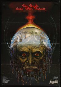 4a019 DEAD MAN'S LETTERS RussianGerman '86 wild Bog art of man w/melting earth head!