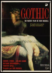 4a143 GOTHIC Spanish '87 Ken Russell, Henri Fuseli's painting 'The Nightmare'!