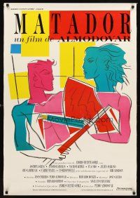 4a151 MATADOR Spanish '86 Pedro Almodovar, Antonio Banderas, cool Berlanga art!