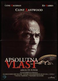 4a070 ABSOLUTE POWER Yugoslavian '97 great image of star & director Clint Eastwood!