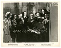 4b120 BELLS OF ST. MARY'S 8x10 still '46 nun Ingrid Bergman & kids watch Bing Crosby play piano!