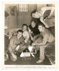 4b161 BRUTE FORCE 8x10 still '47 Burt Lancaster & prisoners plan the escape, Jules Dassin classic!