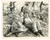 4b166 CABIN IN THE SKY 8x10 still '43 Ethel Waters & Rochester sitting under tree at picnic!