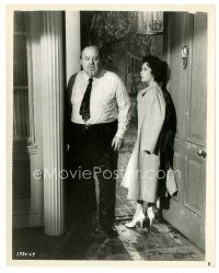 4b175 CAT ON A HOT TIN ROOF 8x10 still '58 close up of soaked Burl Ives & Elizabeth Taylor!