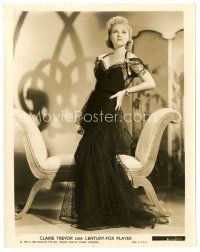 4b192 CLAIRE TREVOR 8x10 still '36 full-length portrait in sexy lace gown with hand on her hip!