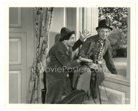 4b216 DAY AT THE RACES 8x10 still '37 close up of Chico & Harpo Marx climbing out window!