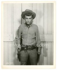 4b217 DEAN STOCKWELL 8x10 still '57 full-length portrait in cowboy gear in Gun for a Coward!