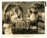 4b222 DESIRE deluxe 8x10 still '36 Gary Cooper & sexy Marlene Dietrich talking over a meal!