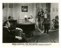 4b227 DISPATCH FROM REUTERS 8x10 still '40 Edward G. Robinson with 3 others, This Man Reuter!