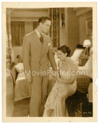 4b228 DIVORCEE 8x10 still '30 great close up of Chester Morris & beautiful Norma Shearer!