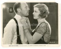 4b232 DON'T BET ON WOMEN 8x10 still '31 c/u of Jeanette MacDonald fixing Roland Young's tie!
