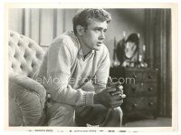 4b244 EAST OF EDEN 7.5x10 still '55 great seated c/u of James Dean with his hands clasped!