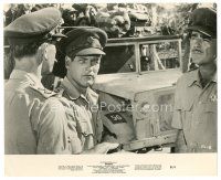 4b272 EXODUS 8x10 still '61 close up of Paul Newman & Peter Lawford, directed by Otto Preminger!
