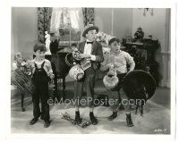 4b345 GOOD BAD BOYS deluxe 8x10 still '40 Our Gang, Spanky, Alfalfa & Bobby Blake caught by cops!