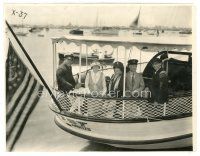 4b368 HAL ROACH 7.5x9.75 still '30s great image of him on his boat with four others!