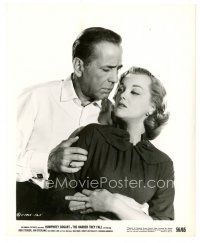 4b374 HARDER THEY FALL 8x10 still '56 romantic close up of Humphrey Bogart & sexy Jan Sterling!