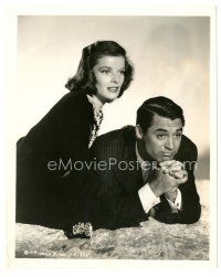4b394 HOLIDAY deluxe 8x10 still '38 great c/u of Katharine Hepburn & Cary Grant by A.L. Schafer!