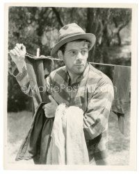 4b413 I AM A FUGITIVE FROM A CHAIN GANG 8x10 still '32 close up of Paul Muni stealing clothes!