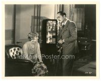 4b426 INTERFERENCE 8x10 still '28 c/u of William Powell & Evelyn Brent in first Paramount talkie!