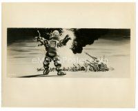 4b427 INVISIBLE BOY 8x10 still '57 cool artwork of Robby the Robot used on the 24-sheet!