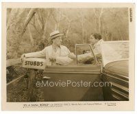 4b436 IT'S A SMALL WORLD 8x10 still '35 Spencer Tracy in cool convertible grabs Bill Gillis!