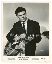 4b471 JOHN SAXON 8x10 still '57 great young close up playing guitar from Rock Pretty Baby!