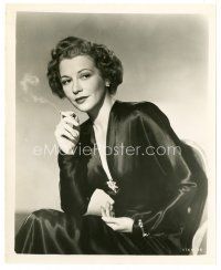 4b478 JULIE BISHOP 8x10 still '49 great seated close up smoking cigarette from Sands of Iwo Jima!