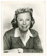 4b479 JUNE ALLYSON 8x10 still '50s smiling head & shoulders portrait of the pretty actress!