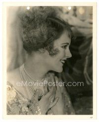 4b483 JUNE COLLYER 8x10 key book still '20s wonderful profile portrait wearing pearls by Autrey!