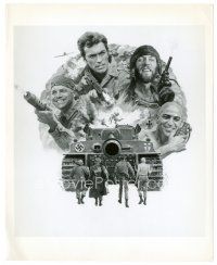 4b488 KELLY'S HEROES 8x10 still 70 art of Clint Eastwood, Sutherland, Savalas & Rickles from 1sh!