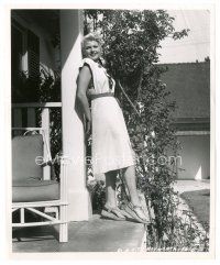 4b500 LADY FROM SHANGHAI candid 8x10 still '47 blonde Rita Hayworth relaxing at home by Coburn!