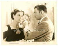 4b516 LET'S TRY AGAIN 8x10 still '34 c/u of Clive Brook holding phone for pretty Diana Wynyard!