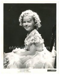 4b530 LITTLEST REBEL 8x10 still '35 wonderful close portrait of cute Shirley Temple facing camera!