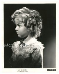 4b531 LITTLEST REBEL 8x10 still '35 wonderful profile portrait of cute Shirley Temple!