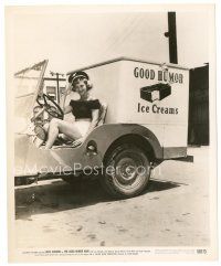 4b533 LOLA ALBRIGHT 8x10 still '50 saluting in ice cream truck from The Good Humor Man!