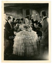 4b566 MAE MURRAY 8x10 still '20s full-length close up in wonderful hoop dress at fancy party!