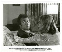 4b570 MAGNUM FORCE 8x9.75 still '73 c/u of Clint Eastwood as Dirty Harry with Christine White!