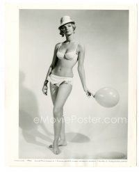 4b587 MARIA PERSCHY 8x10 still '63 the beautiful Austrian actress in sexy two-piece swimsuit!