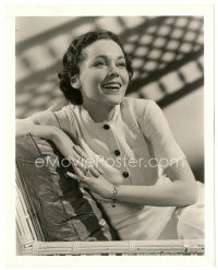 4b605 MAUREEN O'SULLIVAN deluxe 8x10 still '35 laughing c/u of the sexy star from The Flame Within!